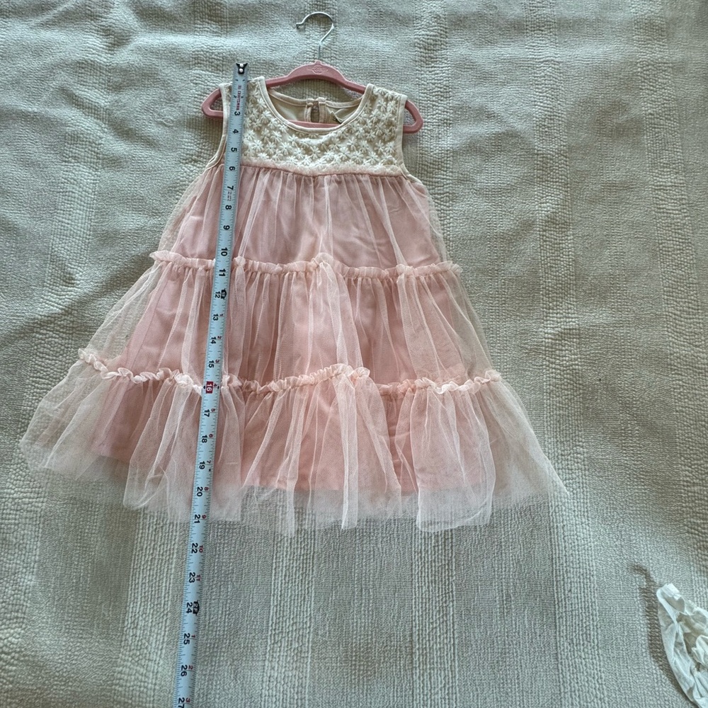 MISS ROSE SISTER VIOLET Pink and White Tutu Dress - Picture 4 of 5